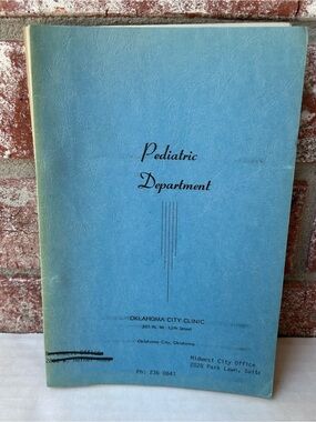 Oklahoma City Clinic Pediatric Department Booklet 1974 Newborn Manual Ephemera
